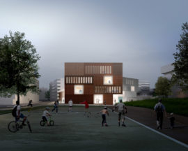 Jätkäsaari School competition proposal by Verstas Architects
